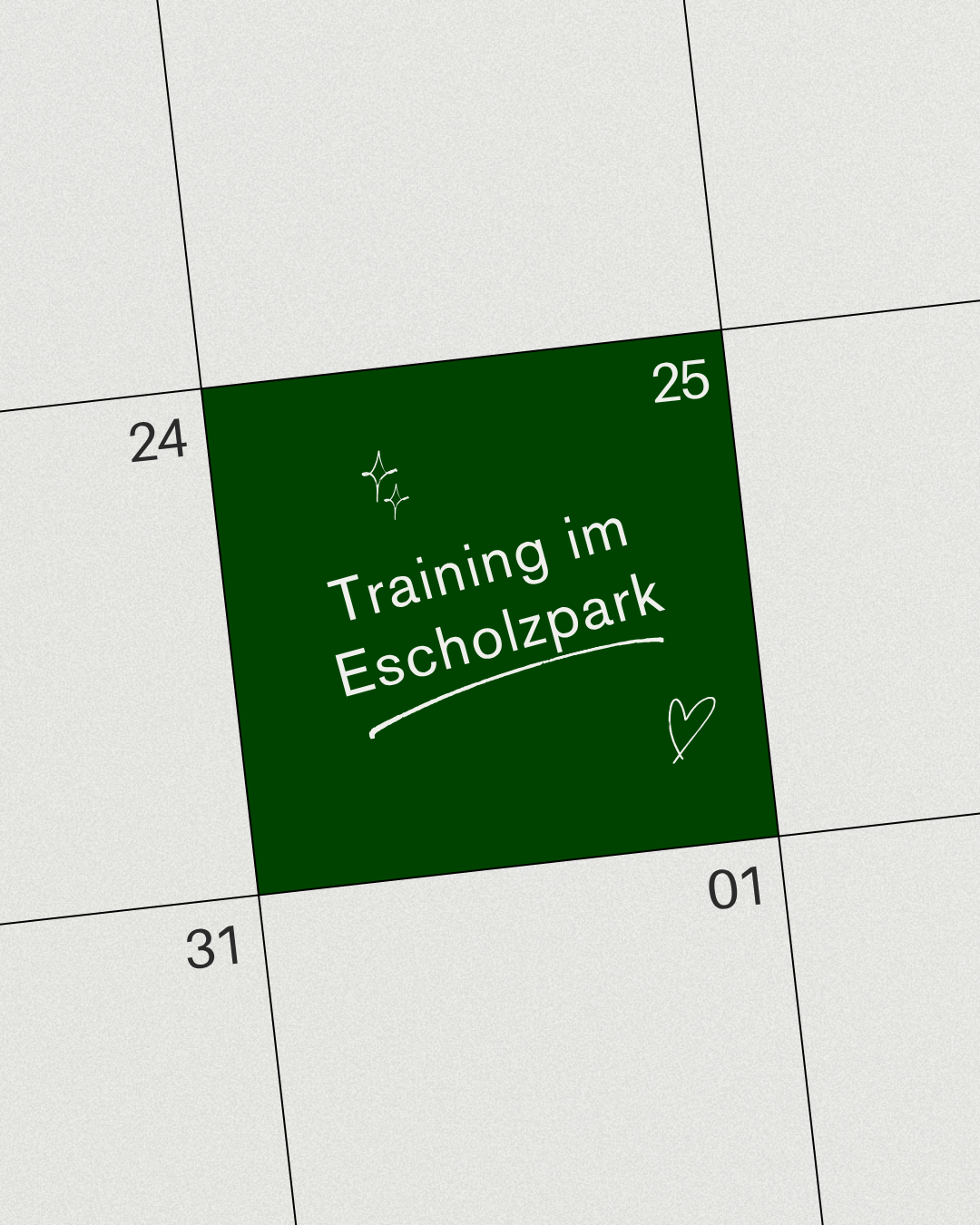 Offenes Training im Escholzpark